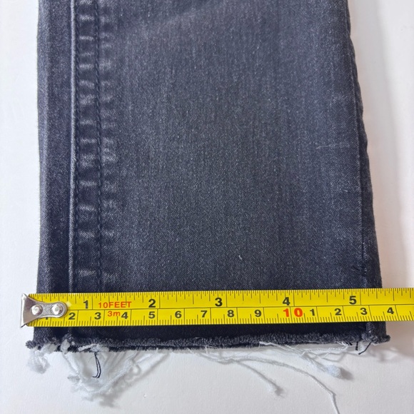 Seven 7 Skinny Ankle Jeans Raw Hem Classic Comfort Stretch Designer Black Size 8 - Picture 14 of 14